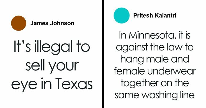 “Illegal To Sell Your Eyes”: 55 Laws From All Around The World That Might Sound Fake But Are Actually True