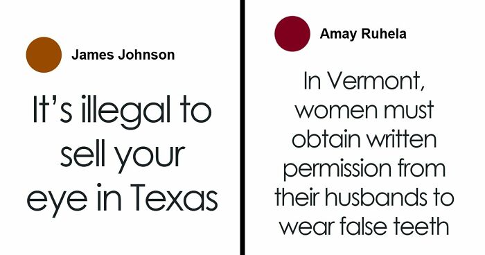 “Illegal To Sell Your Eyes”: 55 Laws From All Around The World That Might Sound Fake But Are Actually True