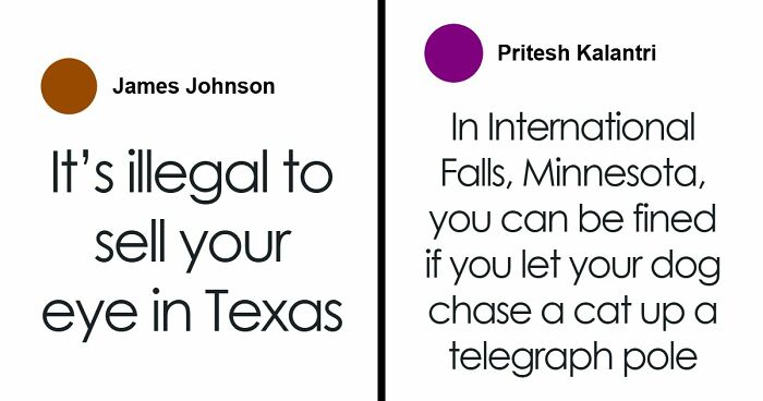“Illegal To Sell Your Eyes”: 55 Laws From All Around The World That Might Sound Fake But Are Actually True