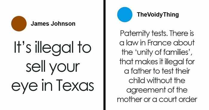 “Illegal To Sell Your Eyes”: 55 Laws From All Around The World That Might Sound Fake But Are Actually True