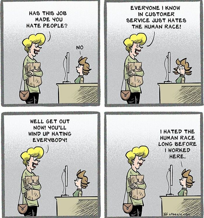 The Best 100 “Adult Children” Comics About Customer Service Chaos And Workplace Struggles (Part 1)