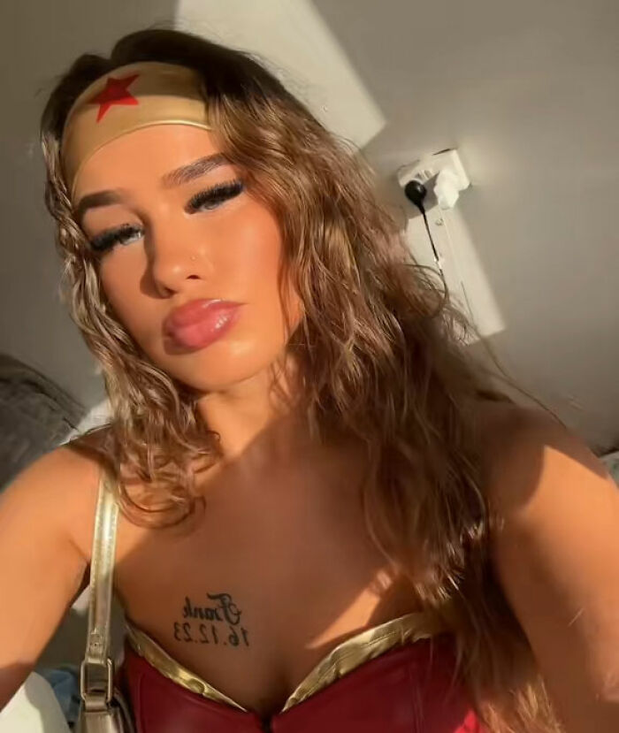 Influencer in a Wonder Woman costume; influencer arrested in Dubai on grave charges.