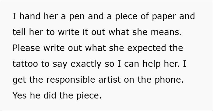 Woman Claims Tattoo Artist Ruined Her Ink, But The Reason Why Leaves The Whole Shop Stunned