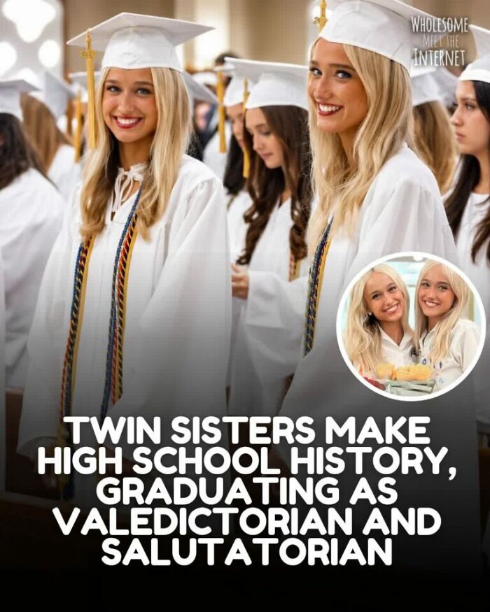 Twin sisters make high school history graduating as valedictorian and salutatorian