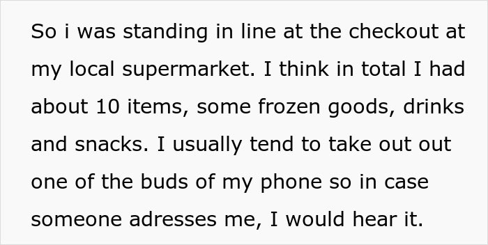 Text explaining a person standing in line at the checkout, preparing for a mom's parenting fail. Text explaining a person standing in line at the checkout, preparing for a mom's parenting fail.