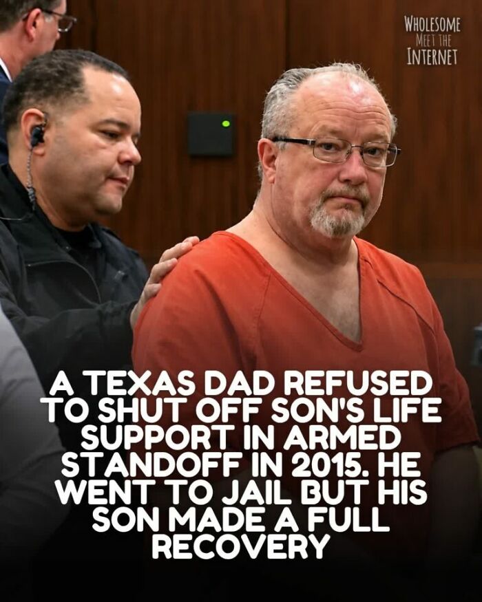 Texas dad jailed after refusing to shut off son's life support during armed standoff