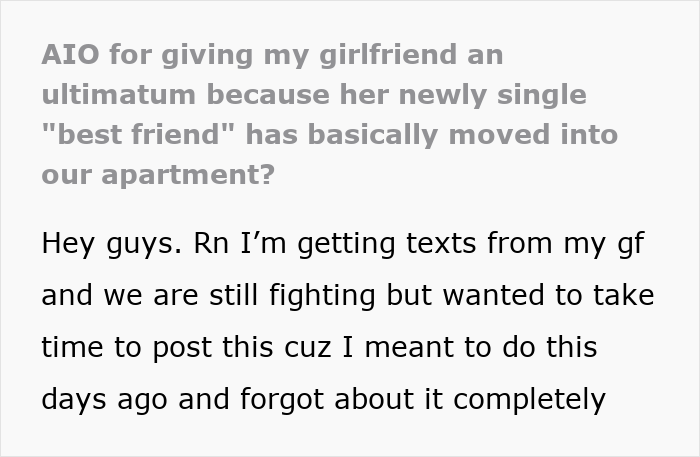 GF's Guy Bestie Hijacks Couple's Home, She Sparks A Massive Feud As BF Finally Snaps And Says Enough GF's Guy Bestie Hijacks Couple's Home, She Sparks A Massive Feud As BF Finally Snaps And Says Enough