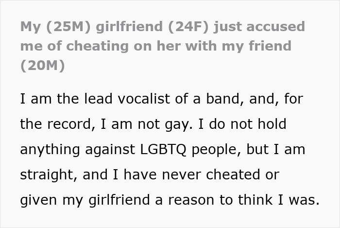 Straight Guy Bearhugs Male Friend Having Mental Breakdown, GF Accuses Him Of Cheating, He's Shocked