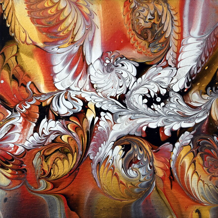 Doodle Art ~ Satisfying Fluid Art Painting With Dazzling Metallics Doodle Art ~ Satisfying Fluid Art Painting With Dazzling Metallics