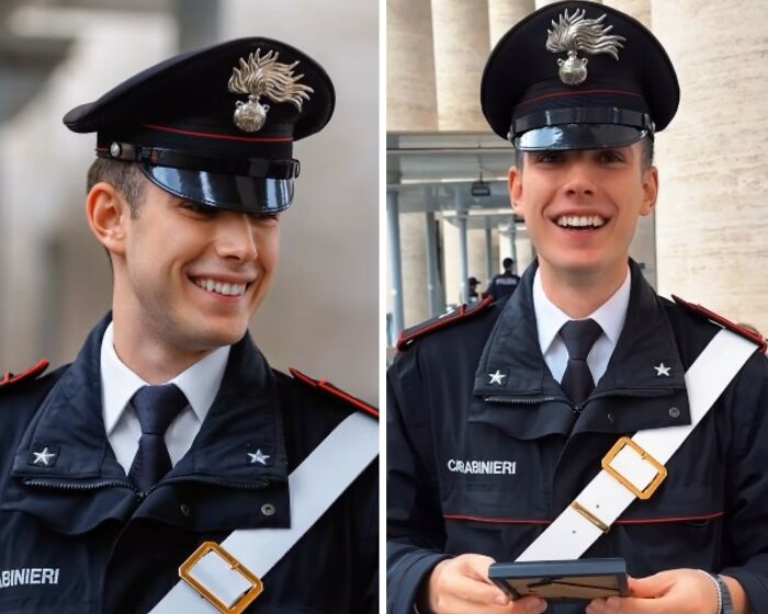This Photographer Surprised 25 Police Officers And Soldiers By Handing Them Free Portraits He Had Just Taken