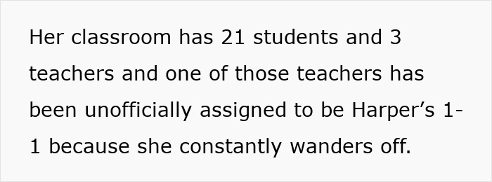 Text about classroom size and teacher support for child's wandering behavior Text about classroom size and teacher support for child's wandering behavior