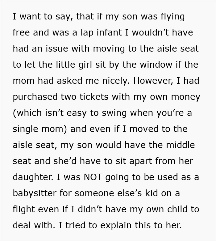 Entitled Mother Tries To Force Toddler Out Of Paid Seat, And The Flight Attendant's Move Is Pure Satisfaction