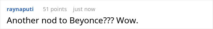 Comment noting a reference to Beyonce in Meghan Markle's photo dump featuring Lilibet