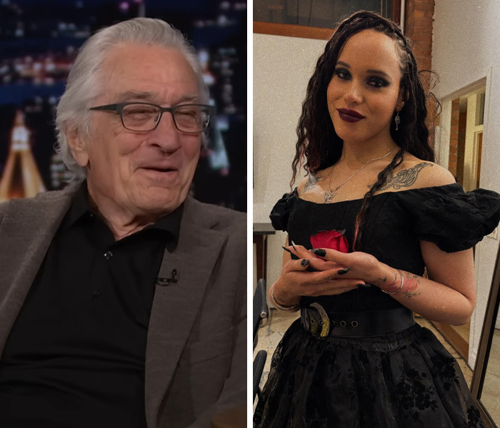 Senior man in glasses and jacket on talk show about stars raising transgender children