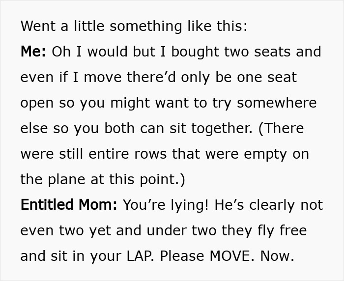 Entitled Mother Tries To Force Toddler Out Of Paid Seat, And The Flight Attendant's Move Is Pure Satisfaction