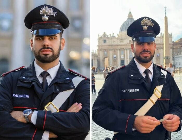 This Photographer Surprised 25 Police Officers And Soldiers By Handing Them Free Portraits He Had Just Taken