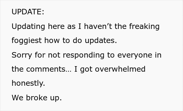 Woman Has A Moment Of Clarity And Dumps BF Who Tells Her What Is Actually Important To Him