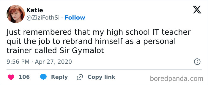 High school IT teacher quitting job to become a personal trainer rebranding as Sir Gymalot