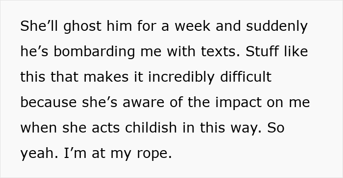 A screenshot of text showing the Mom's behavior, making the daughter's wedding wait for a birthday celebration. A screenshot of text showing the Mom's behavior, making the daughter's wedding wait for a birthday celebration.