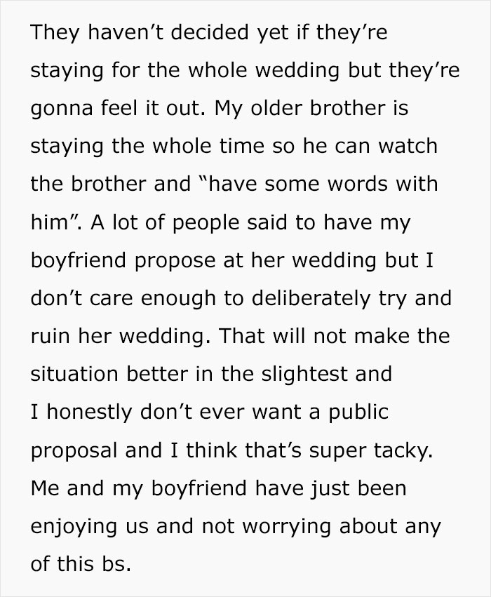 Older brother stays at wedding to confront problematic brother-in-law Older brother stays at wedding to confront problematic brother-in-law