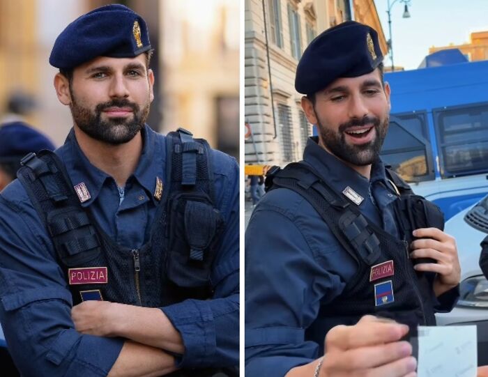 This Photographer Surprised 25 Police Officers And Soldiers By Handing Them Free Portraits He Had Just Taken
