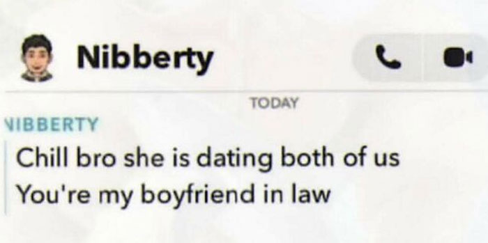 A screenshot of a text message showing a chaotic and unhinged conversation about dating, from a collection of pics.