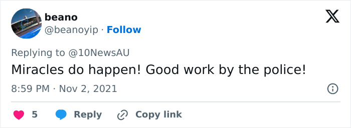 Tweet appreciating police work in solving missing girl mystery Tweet appreciating police work in solving missing girl mystery