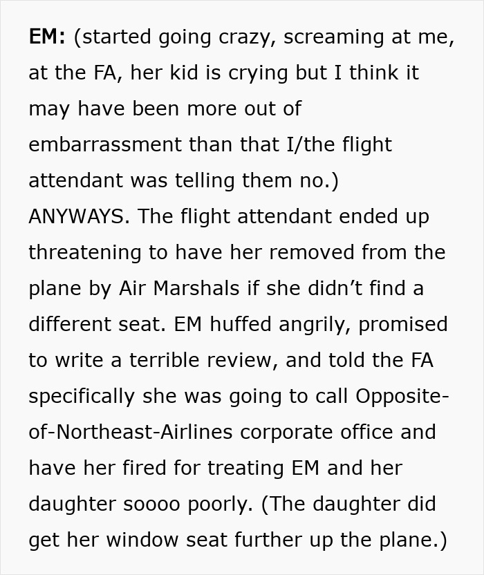 Entitled Mother Tries To Force Toddler Out Of Paid Seat, And The Flight Attendant's Move Is Pure Satisfaction