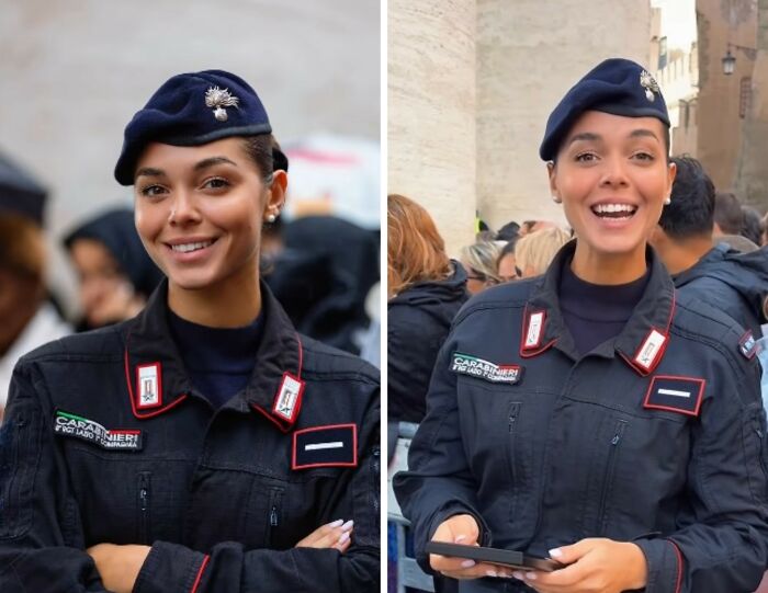 This Photographer Surprised 25 Police Officers And Soldiers By Handing Them Free Portraits He Had Just Taken