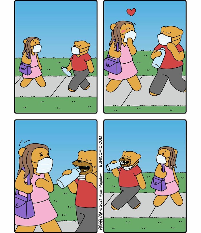 These Bear Characters Star In Hilariously Twisted Comics That Turn Everyday Logic Completely Upside Down (40 Pics)
