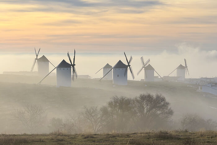 “Windmills In The Fog” By Jesus Manzaneque Arteaga