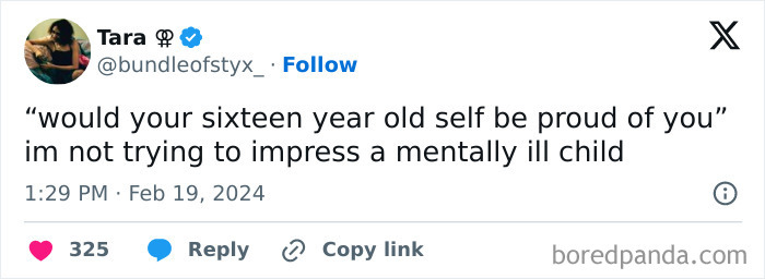 Funny cheerfully pessimistic meme about not impressing a mentally ill child.