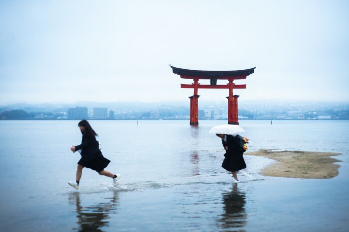 “On The Sea & Torii” By Theo Houdusse