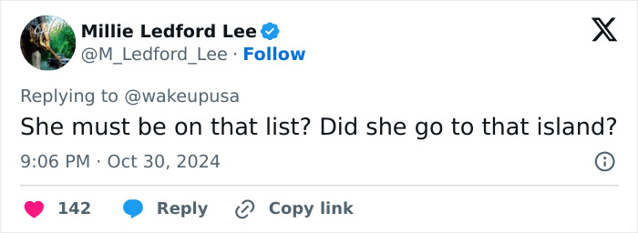 Screenshot of a tweet by Millie Ledford Lee discussing Jennifer Aniston and Hollywood voting scandal. Screenshot of a tweet by Millie Ledford Lee discussing Jennifer Aniston and Hollywood voting scandal.