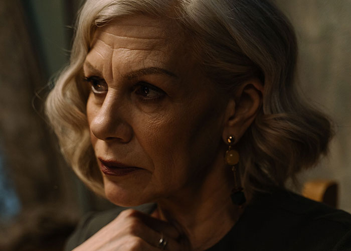 Concerned mature woman troubled by mother in law wedding drama