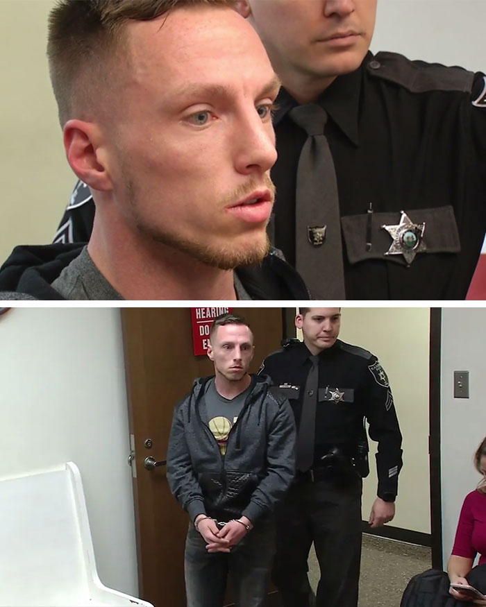 Mugshots of two people, connected to job interviews gone wrong