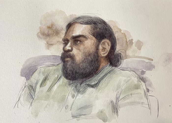 Courtroom sketch of man related to 4-year-old girl disappearance case Courtroom sketch of man related to 4-year-old girl disappearance case