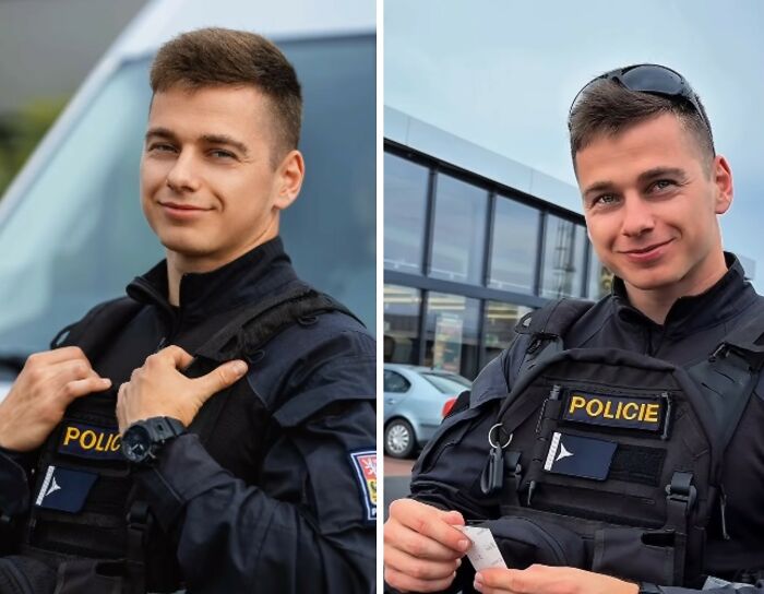 This Photographer Surprised 25 Police Officers And Soldiers By Handing Them Free Portraits He Had Just Taken