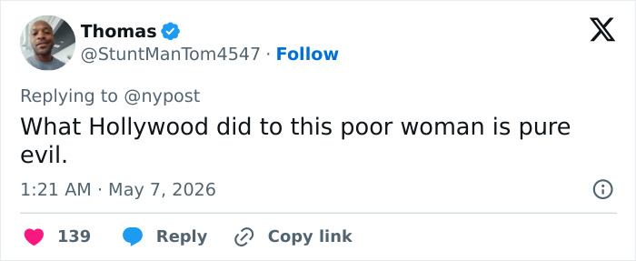 Tweet criticizing Hollywood's impact on Amanda Bynes after her major looks change