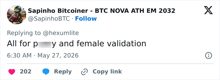 Tweet criticizing looksmaxxing for female validation Tweet criticizing looksmaxxing for female validation
