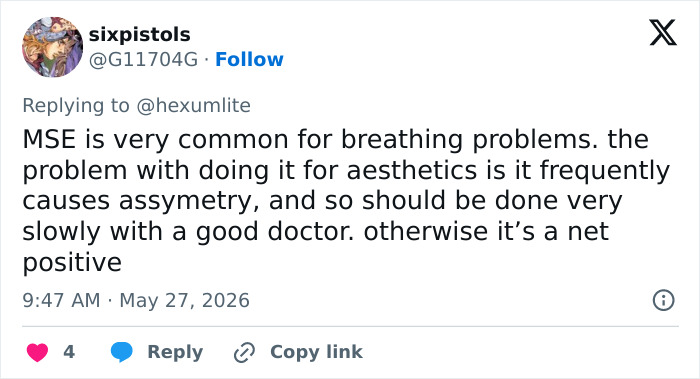 Tweet explaining maxilla expander risks and benefits for breathing problems Tweet explaining maxilla expander risks and benefits for breathing problems