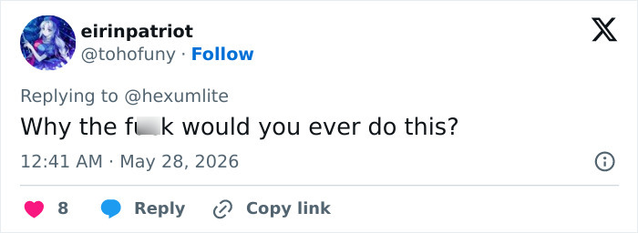 Tweet questioning why someone would use a maxilla expander Tweet questioning why someone would use a maxilla expander
