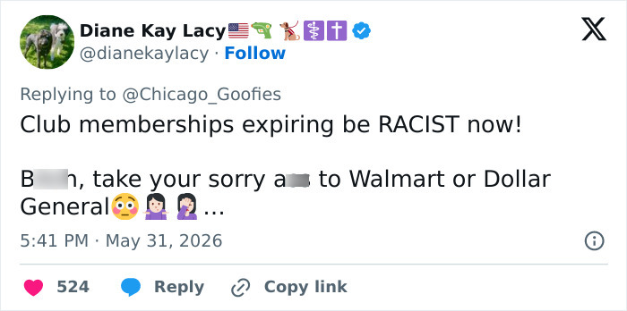 Woman Calls Out 'Racist' At Sam's Club For Refusing To Let Her Use Her Membership, The Internet Disagrees Woman Calls Out 'Racist' At Sam's Club For Refusing To Let Her Use Her Membership, The Internet Disagrees