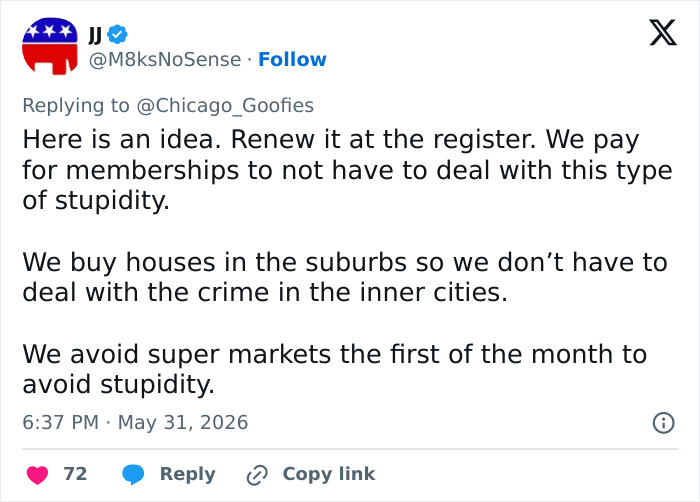 Woman Calls Out 'Racist' At Sam's Club For Refusing To Let Her Use Her Membership, The Internet Disagrees Woman Calls Out 'Racist' At Sam's Club For Refusing To Let Her Use Her Membership, The Internet Disagrees