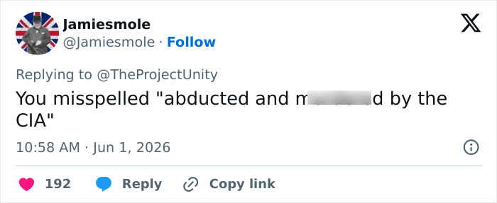 Tweet mentioning abducted by CIA with explosive new theories keyword Tweet mentioning abducted by CIA with explosive new theories keyword