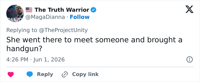 Tweet suggesting scientist met someone and brought handgun in new theories Tweet suggesting scientist met someone and brought handgun in new theories