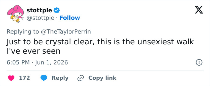 Social media comment calling Stassi Schroeder’s Sports Illustrated runway walk the unsexiest walk seen Social media comment calling Stassi Schroeder’s Sports Illustrated runway walk the unsexiest walk seen