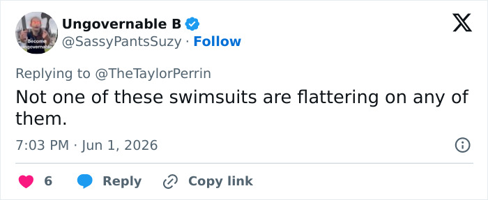 Comment criticizing swimsuit fit on models in Stassi Schroeder’s Sports Illustrated runway walk Comment criticizing swimsuit fit on models in Stassi Schroeder’s Sports Illustrated runway walk
