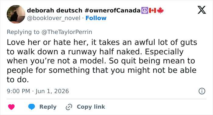 Tweet applauding Stassi Schroeder's courage walking Sports Illustrated runway half naked Tweet applauding Stassi Schroeder's courage walking Sports Illustrated runway half naked