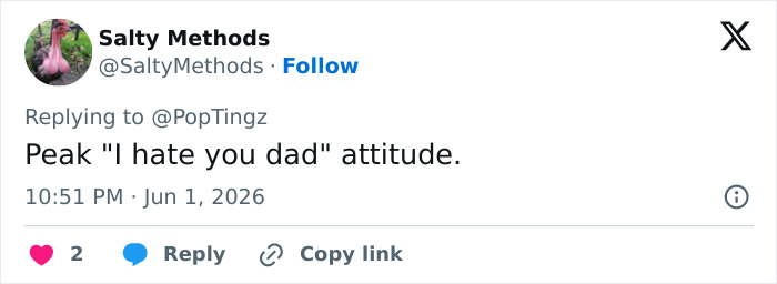 Tweet with sarcastic comment on Vivian's attitude Tweet with sarcastic comment on Vivian's attitude